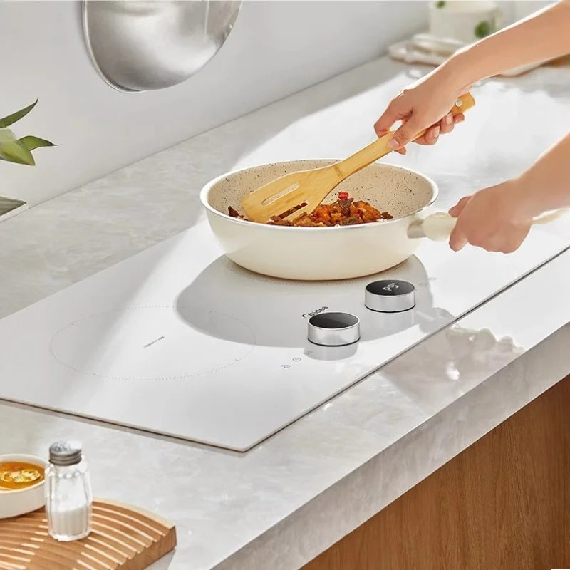 Household Dual - Burner Induction Cooktop, 3500W High Power Built in, Timing & Waterproof Multi - Functional Electric Stove