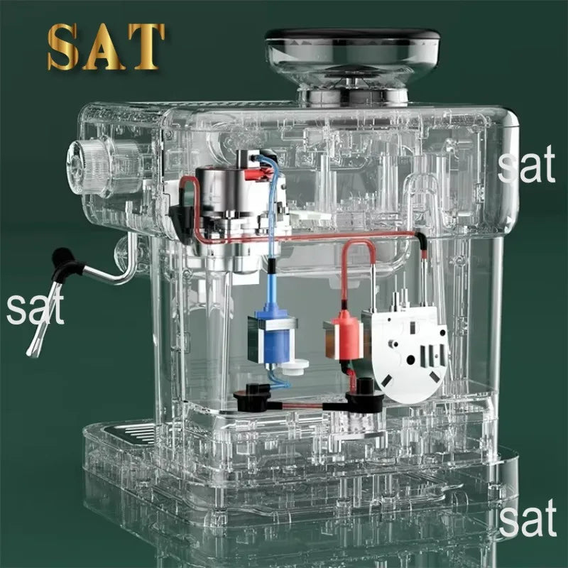 oo-New arrival Metal Professional Espresso Machine 20 Bar Commercial Espresso Machine With Grinder for Household Hotel