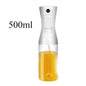 1pc Black Transparent Oil Spray Bottle for Cooking Kitchen Olive Oil Sprayer for Camping BBQ Baking Vinegar Soy Sauce