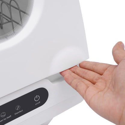 Portable Countertop Dishwasher Compact Dishwasher Mini Countertop Dishwasher 15.74*15.74*17.71in High-Temperature Water Twelve High-Performance Spray Jets Low Noise For Home Apartment Camper Rv