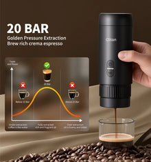 Electric Esspresso Coffee Machine Portable Electric Coffee Maker Set for Outddoor