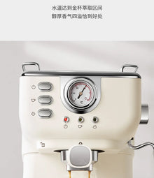 Italian Semi-Automatic Coffee Machine High-Pressure Home Office Use with Concentrated Steam Milk Frother