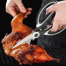 ‌Premium Stainless Steel Kitchen Scissors Heavy Duty Strong Blade for Cutting Fish Meat Chicken Bones Pizza Dishwasher Safe
