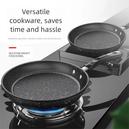 22/24/26/28cm Steak Frying Pan with Glass Lid Stone Skillet Cookware Muliti-Purpose NonStick Kitchen Cooking Tools