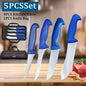 WXCOO 1~5pcs Kitchen Accessories Stainless Steel Butcher Boning Knife Set Bag Fish Fillet Slicing Knife