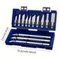 13pcs Metal Carving Knife Pen Art Seal Cutting Manual Combination Paper Cuttings Non-Slip Gadget DIY Precision Repair Tool