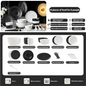 Tableware Set Black And White Rock Slab 8/16/34/55pcs Ceramics Dish Sets Full Set Luxury Dinnerware Set For 2/4/6/8/10 Persons