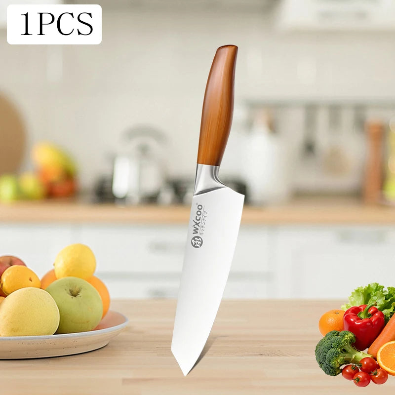 Professional Kitchen Knife for Fruit Peeler Meat Cleaver Chopping Knife Stainless Steel Chef Knife for Cut Meat Removing Bones
