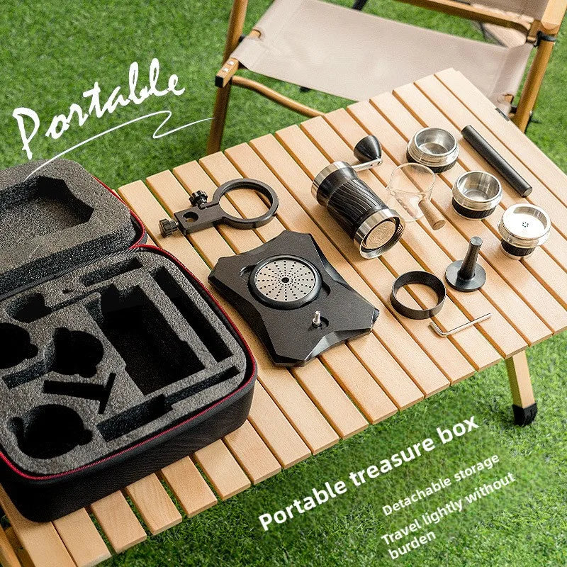 Home Outdoor Portable Car Italian Hand Crank Coffee Machine High-end Extract Espresso Coffee Machine