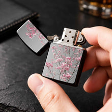Delicate Pink Floral Pattern Lighter, Elegant Soft Cherry Blossom Branch Print Design, Portable Sleek All-Purpose Igniter, Perfect For Daily Multi-Scene Use, Exquisite Decorative Practical Accessory, Ideal For Gifting O A Hum