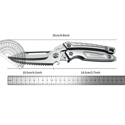 1 Pack Premium Heavy-Duty Multi-Function Kitchen Scissors - Ultra-Sharp 304 Stainless Steel Blades, Forged Construction, Right-H
