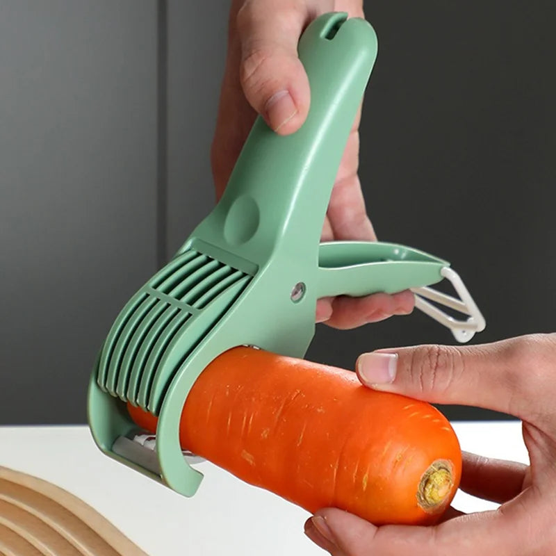1/2Pcs Kitchen Tools Stainless Steel Vegetable and Fruit Slicer Multi Functional Salad Slicer Gadgets Home Kitchen Accessories