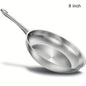 KOCH SYSTEME CS 8inch Frying Pan Stainless Steel Pan for Professional Cooking Uncoated Steak Frying pan omelette pan Induction