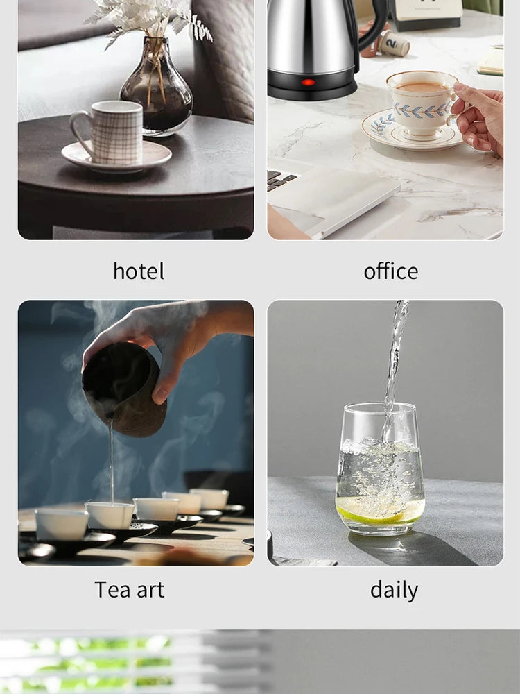 GELAIBO electric kettle, large-capacity 1.8-liter glass kettle, one-button boiling water, automatic shutdown, anti-dry function