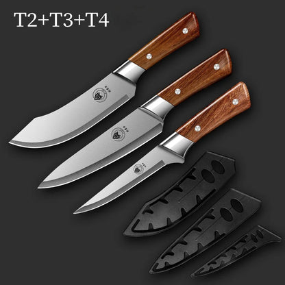 Meat cleaver Premium Stainless steel Kitchen knife Butcher's Special Boning knife Utility Cooking knives with knife set