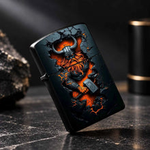Creative Wall-Breaking Viking Themed Lighter, Cool Orange Glowing Crack Texture, Exquisite Mjolnir Design, Stylish Portable Accessory, Perfect For Daily Use, Outdoor Camping, Gatherings, Gifting, Unique High-Quality Present F