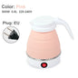 0.6L Mini foldable electric kettle portable electric kettle household travel water heater silicone compression 110V-220V