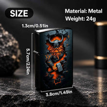 Creative Wall-Breaking Viking Themed Lighter, Cool Orange Glowing Crack Texture, Exquisite Mjolnir Design, Stylish Portable Accessory, Perfect For Daily Use, Outdoor Camping, Gatherings, Gifting, Unique High-Quality Present F