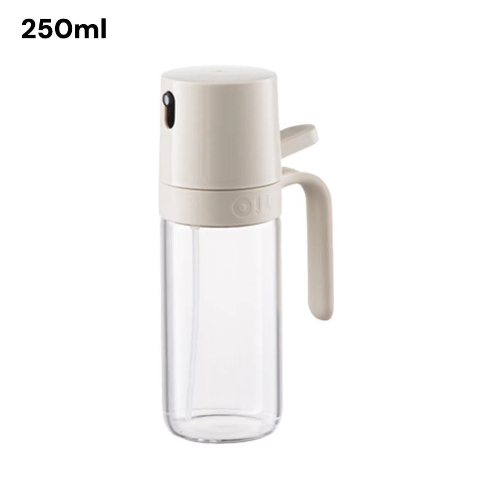 Glass Oil Sprayer for Air Fryer – 2-in-1 Olive Oil Dispenser Bottle Fine Mist Cooking Sprayer, Leakproof Refillable Oil Mister
