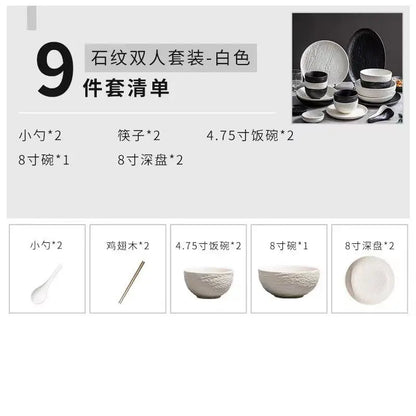 CiHui LIFE Premium Dishes New Tableware Set Household Ceramic Bowl Set Light Luxury 2023