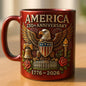 America'S 250th Anniversary Mug Ceramic Water Cup Multi-Purpose Tea Milk Coffee Cup Party Beer Mug Usa 250th Anniversary