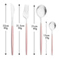 4Pcs black Gold Matte Cutlery Set Stainless Steel Dinnerware Silverware Flatware Set Home Knife Fork Spoon Picnic Tableware Set