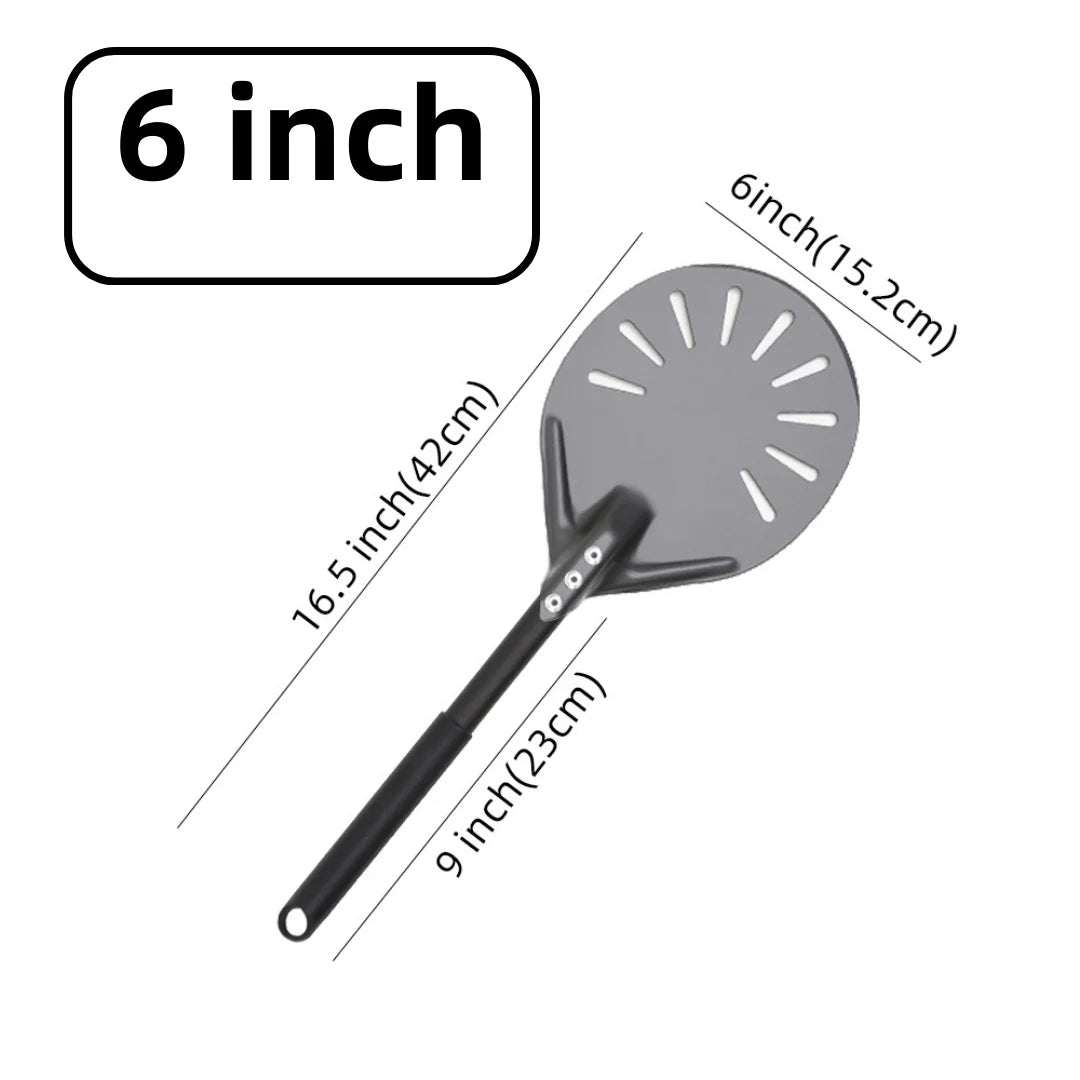 6&12 13 14  Inch Aluminum Pizza Peel Bread Paddle Pizza Oven Turning Peel Hard  Anodized Pizza  Baking Kitchen Tool Spatula