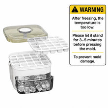 50 Grids Press Type Ice Cube Mold Double-layer Ice Cube Tray with Lid Reusable Ice Box Ice Making Tools Ice Storage Ice Machine