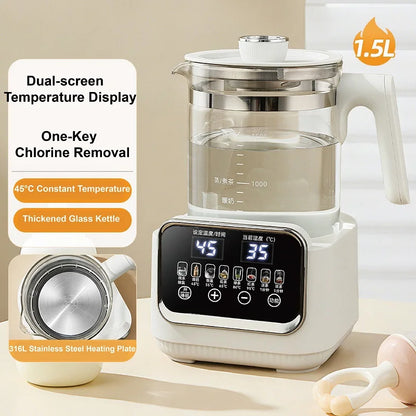 1.5L Electric Kettle Home Health Kettle Multifunctional Milk Regulator Temperature Control Flower Tea Kettle Auto Keep Warm 800W