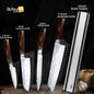 Kitchen Knives Japanese Chef Knife Set 7CR17 High Carbon Steel Full Tang Hammered Non-Stick Santoku Knifes Utility Meat Cleaver
