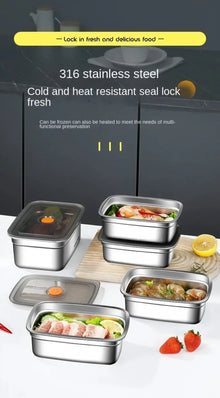 Stainless Steel Camping Lunch Box – Leak-Proof, Freezer & Microwave Safe Bento Container