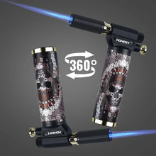HONEST Cigar Welding Gun Lighter Metal Windproof Multi Functional Outdoor Barbecue Kitchen Turbine Torch Butane Gas Lighter