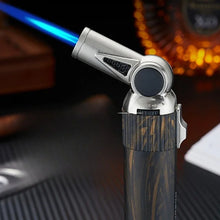 JOBON Folding High Power Spray Gun Windproof Jet Blue Flame Butane Gas Torch Lighter Safety Lock Switch Portable Cigar Lighters
