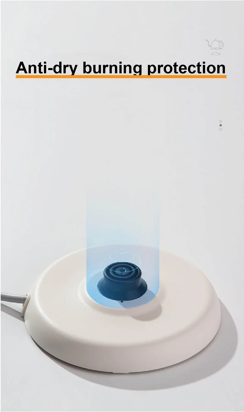 220V Electric Kettle Mini Gooseneck Kettle Pour-over Coffee Kettle 304 Stainless Steel Kettle Teapot Automatic Power Off 600ml
