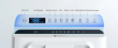 Ecozy Portable Countertop Mini Dishwasher with 5L Water Tank 6 Washing Programs Air Drying Function