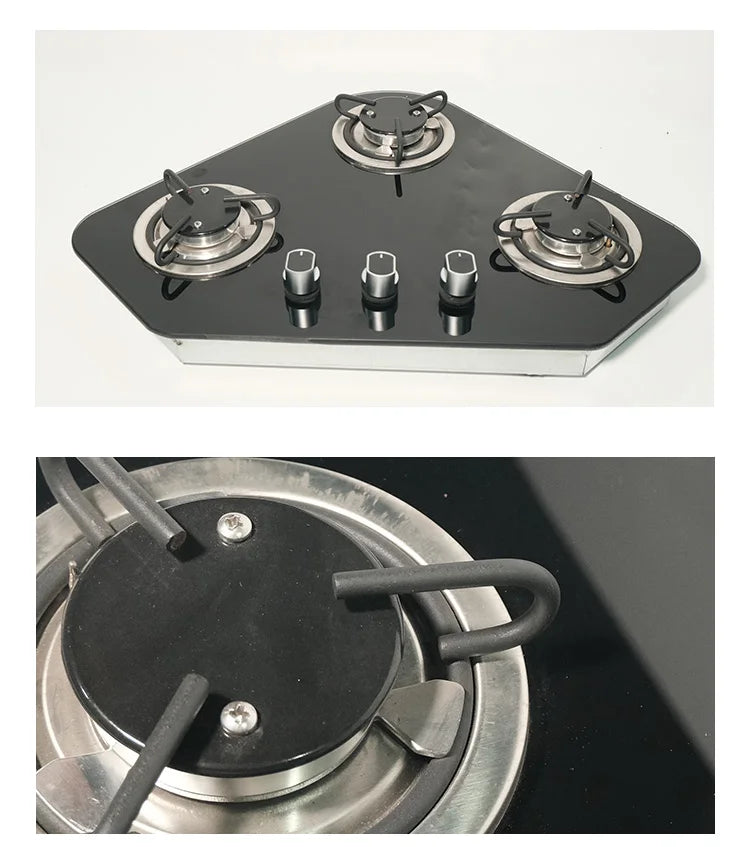 New Product Yahct RV Gas Stove 2/3 Burner Cooktop Combo Built-in L.P.G Gas Electric Ignition SMART VOLUME With BIG POWER GR-B003