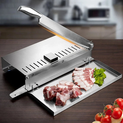 Commercial Frozen Meat Slicer Bone Cutting Tool Stainless Steel Minced Lamb Bone Meat Cutter Chicken Duck Fish Cutting