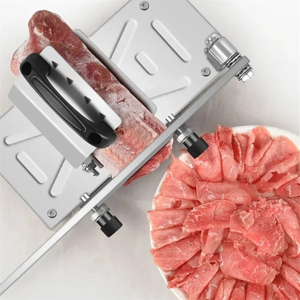 Portable Manual For Slice Bone Cutting Knife Frozen Meat Slicing Knife Stainless Steel Household Vegetable Food Slicer