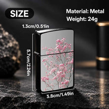 Delicate Pink Floral Pattern Lighter, Elegant Soft Cherry Blossom Branch Print Design, Portable Sleek All-Purpose Igniter, Perfect For Daily Multi-Scene Use, Exquisite Decorative Practical Accessory, Ideal For Gifting O A Hum
