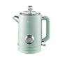 1500W Vintage Electric Kettle 304 stainless steel Fast Heating Water Boiler With Thermometer Home Water Boiling Cooking Pot 1.8L