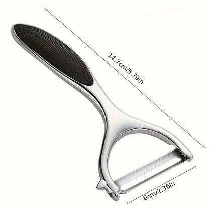 1pc, Fruit Peeler, Vegetable Peeler, Creative Peeler,Metal Peeler,Potato Peeler,Kitchen Peeler,Melon Planer,Reusable Pear Peeler