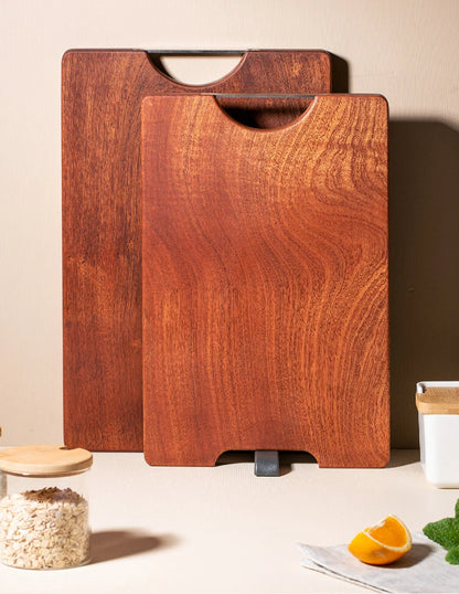 Ebony chopping board solid wood square plate multi-functional double-sided cutting board kitchen whole wood cutting board