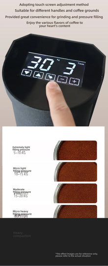 HomeWise TE-2 58mm Automatic Coffee Tamper Machine Touchscreen Electric Espresso Tamper 58.5MM Electric Tamper Adjustable
