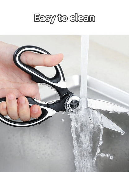 Multifunctional kitchen scissors Household kill fish cut vegetables roast broiler bone scissors Stainless steel scissors