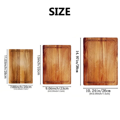 WXCOO Wooden Cutting Boards Meat Cutting Board Cheese Fruit Cutting Board Chopping Blocks Kitchen Tools Butcher Block