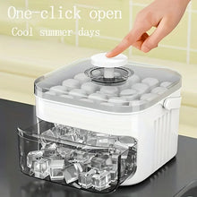 2-Layer Ice Cube Tray with Lid, Large Capacity & Space-Saving, Perfect for Small Freezers. Easy Make & Store.