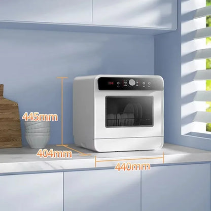 Tabletop Dishwasher Machine Automatic Stainless Steel Countertop  Portable Smart Mini Dishwashers  for Home