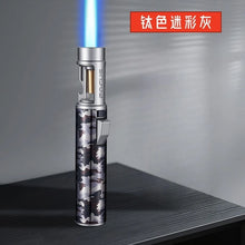 New Powerful Metal Gas Lighter Windproof Kitchen Cooking Torch Flame Jet Barbecue Smoking Accessories Cigar Lighters Men's Gift