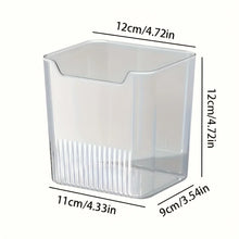 3Pcs BPA-Free Refrigerator Side Door Organizer Set Transparent,Freshness Preserving Storage Containers for Kitchen & Dining