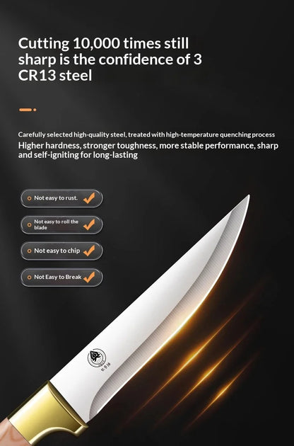 Professional threepiece butcher knife set Kitchen knives for beef pork and lamb with deboning cutting and multipurpose functions